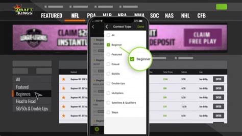 DraftKings Beginner Contests .